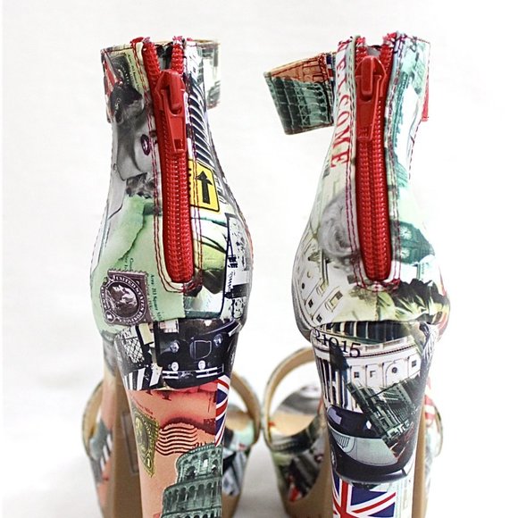 Open Toe Lug Sole Platform Sandals - Picture 5 of 5